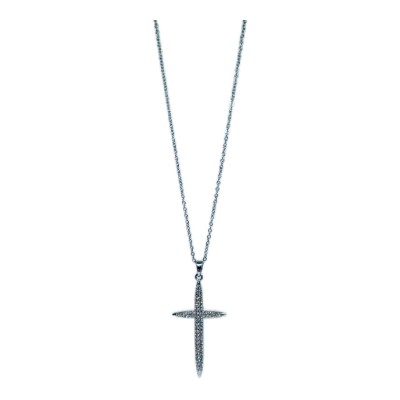 Cross silver necklace