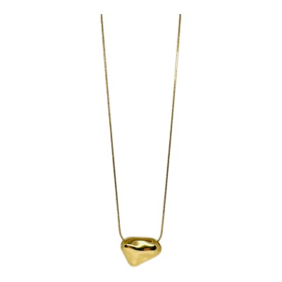Stone gold necklace