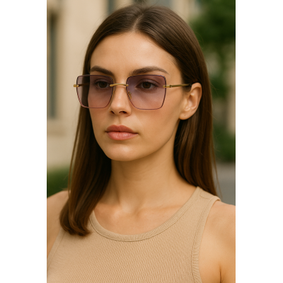 Γυαλιά Ηλίου με Μωβ-Ροζ Ντεγκραντέ Φακούς